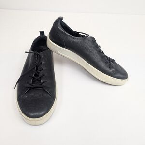 Ecco Black And White Leather Sneakers Danish Design 39/8